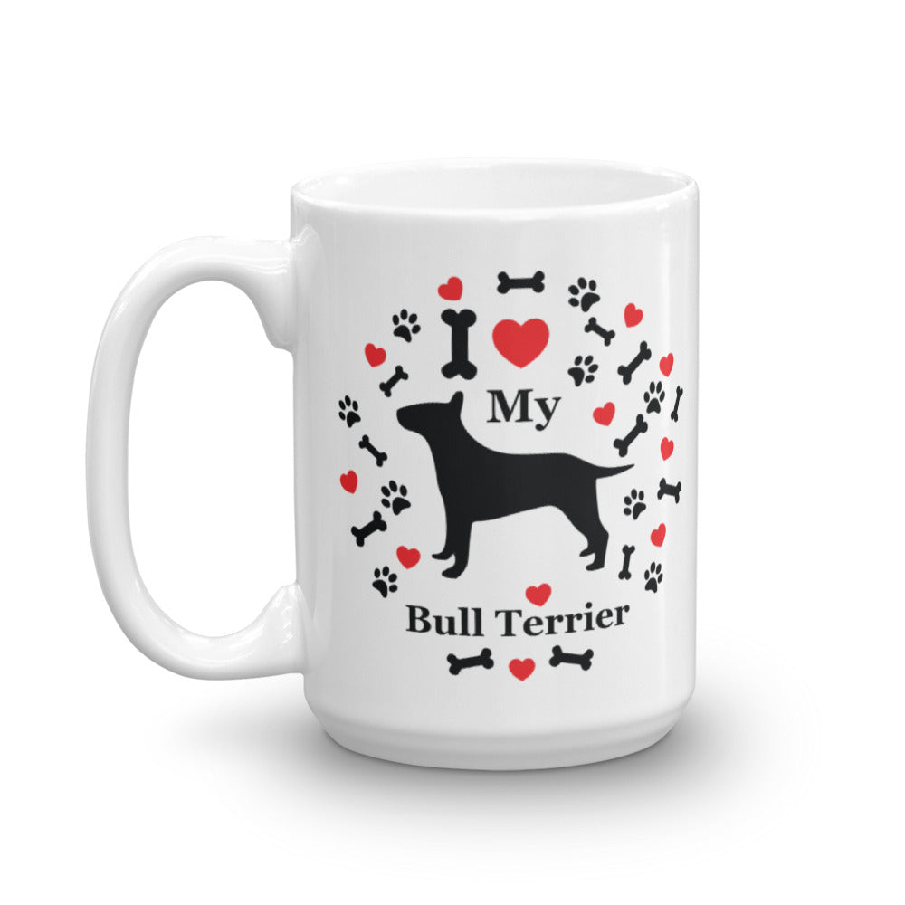 Bull Terrier Dishwasher Safe Microwavable Ceramic Coffee Mug 15 oz